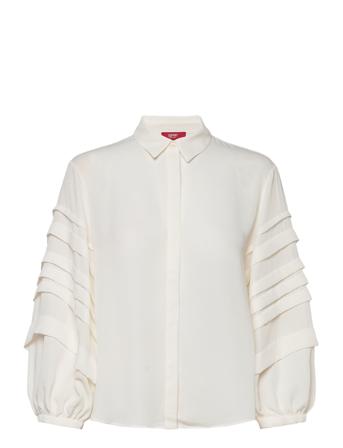 Women Blouses Woven Long Sleeve Esprit Collection White