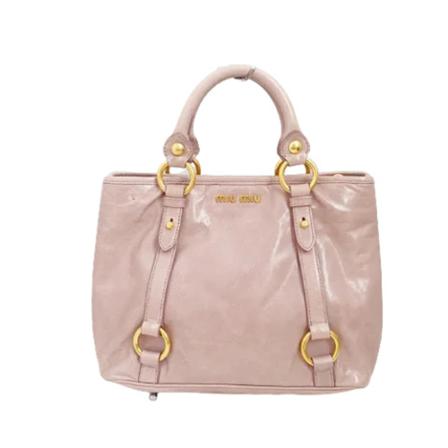 Miu Miu Pre-owned, Pre-owned Leather handbags Roze, Dames, Maat:ONE Size