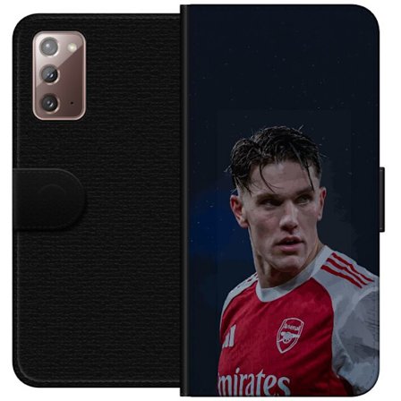 Yhteensopiva Lompakkokotelo Samsung Galaxy Note20 Pastellivärikkäät sateenkaaret, joissa on valkoiset tähdet ja pehmeä väriero taivaallisessa unelmahi