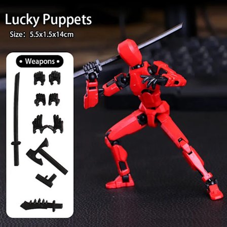Titan 13 Action Figure T13 Modellfigurer 3D-printet Multi-leddet Bevegelig Lucky 13 Action Figure Nova 13 Action Figure Dummy