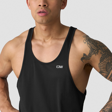 ICANIWILL Stride Stringer Singlet Svart