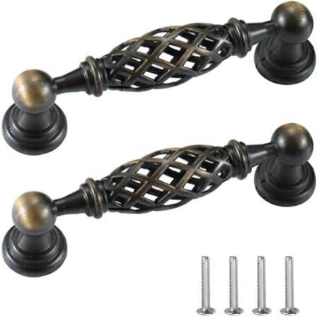 Vintage-huonekalukahva 2 kappaletta Keittiöhuonekalukahva Antiikki