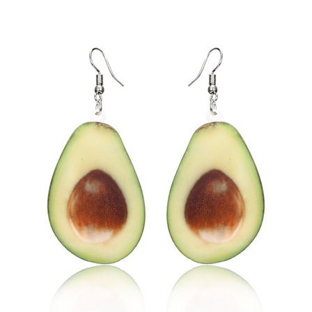 Fashion Statement Kreativ Sjov Realistisk Frugt Akryl Øreringe Kvinder/Piger Avocado