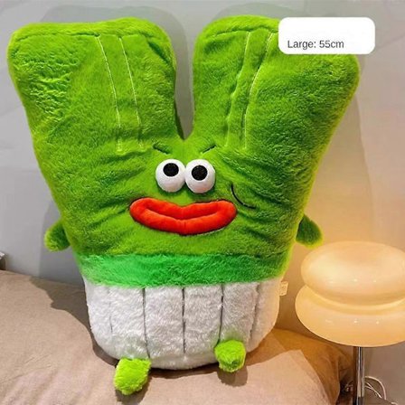 Ful Söt Docka Rolig Gåva Stor Mun Grönsakskudde Plyschleksak Årets Fulaste Sak salladslök