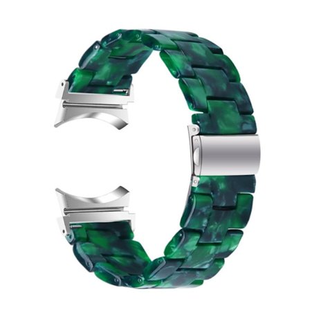 Samsung Galaxy Watch 5 / 5 Pro klockarmband i resinstil - Svartaktig Grön