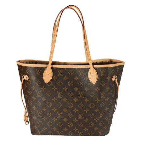 Louis Vuitton Vintage, Pre-owned Neverfull MM Monogram Bag Bruin, Dames, Maat:ONE Size