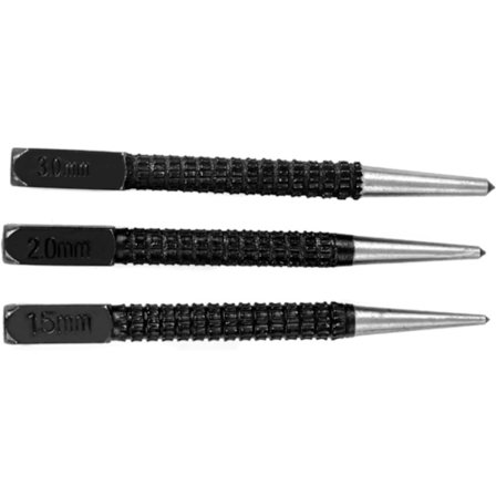 3-pack automatisk centerpunch, spikslagare, centerpunch-set