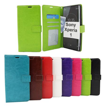 Crazy Horse Wallet Sony Xperia 1 (j9110) Lila