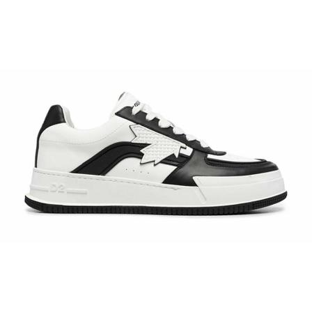 Dsquared2 Sneakers Vitello+Pvc , Wit , Heren , Maat: 43 EU