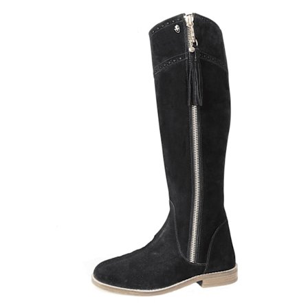 Moretta Dam/Dam Arabella Läder Långa Stövlar 4 UK Smal B