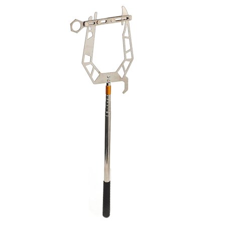 Teleskopisk U-formet fortøjningsrebstræder i rustfrit stål for nem dokning