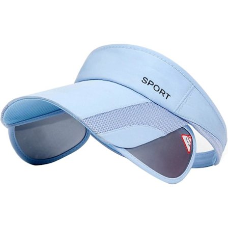 Sommar solskydd keps - Dam justerbar golf keps med infällbar brätte UV-skydd Strand/Tennis sport keps-Blå