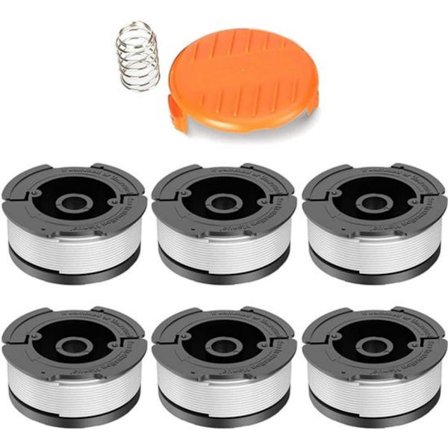 ING Trimmerlinje - 6 stk. - Kanttrimmerlinje - til Black Decker, Bekasa AF-100-3ZP og A6481