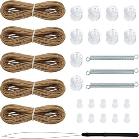 Plissert gardin reparasjonssett Vindusgardin reparasjonssett Hvit Brun