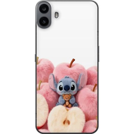 Yhteensopiva Puhelinkuori Nothing Nothing CMF Phone 1 Värikäs kollaasi futuristisilla tyttöryhmän hahmoilla, sydämillä ja glitterillä nykyaikai