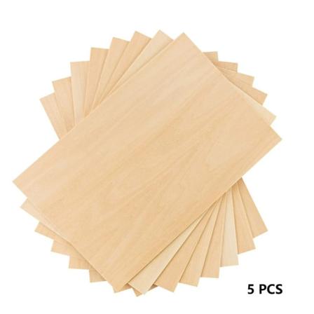 5 stk Treplate Solid Trestykke 10X10X0,2CM 10x10x0.2cm