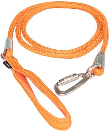 PAIKKA - Visibility Rope Leash talutushihna - 8 mmx180 cm - Orange