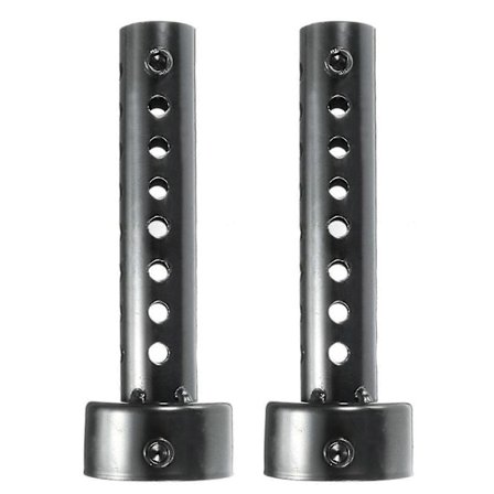 2x Universal Motorcykel Udstødningsrør Lyddæmper Db Killer 48mm Sort