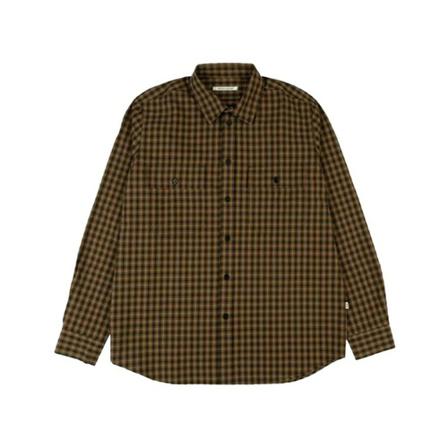 Wood Wood Avenir flannel check shirt Brun, Herre Skjorter