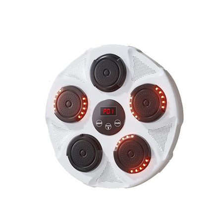 Music Boxing Machine Fight Reaction Training Nyrkkeilyalusta VALKOINEN