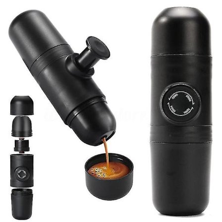 Manuel Bærbar Espresso Maskine Bil Kaffemaskine Moka Pot