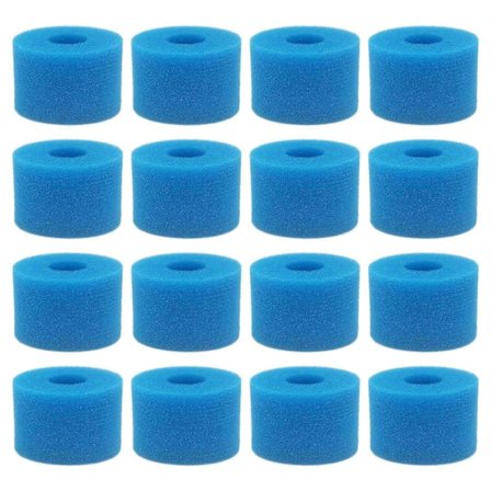 16 stk. for Intex Pure Spa Gjenbrukbar Vaskbar Skum Boblebad Filterpatron S1 Type