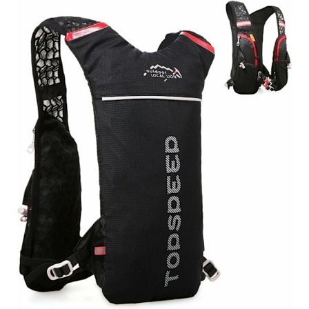 Hydreringsryggsäck, hydreringsryggsäck, lätt löpningsryggsäck, 5 liter, stor kapacitet, utomhuscykelryggsäck för löpning, cykling, jogging