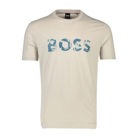 Hugo Boss, T-Shirts Beige, Heren, Maat:M
