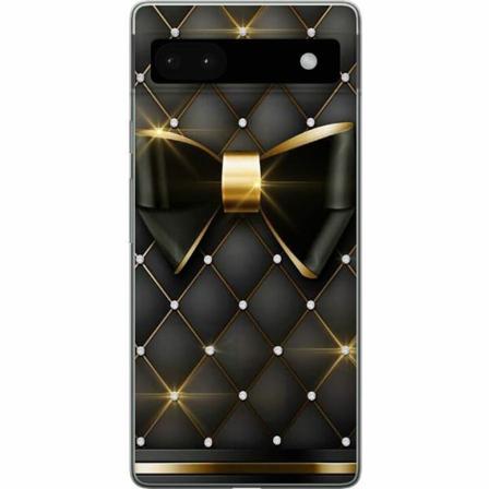 Google Pixel 6a Mjukt Skal - Gyllene Rosett