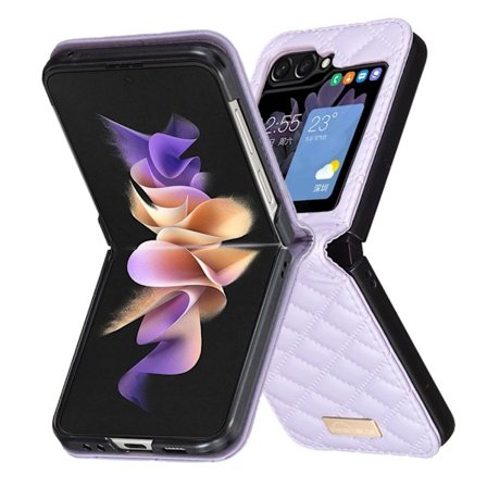 Galaxy Z Flip 6 / 7 FE Skal Diamond Textur Lila