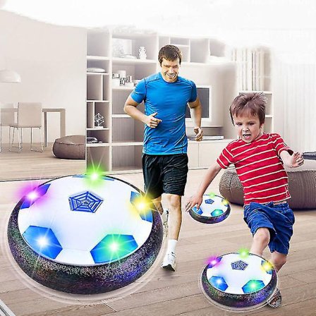 Hoverfotball for barn, fotball for barn med LED-blinkende fotball interaktive barn utendørs innendørs sportsspill guttegaver