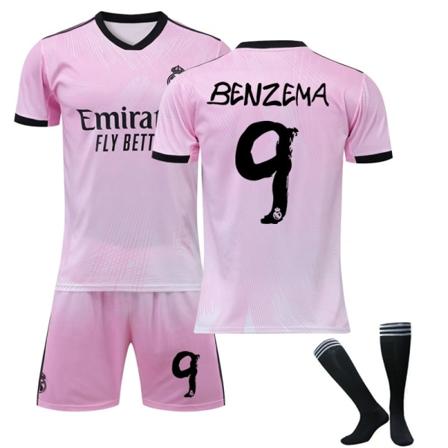 22 Real Madrid Memorial tröja nr. 9 Benzema set - Perfet 22(130135cm)