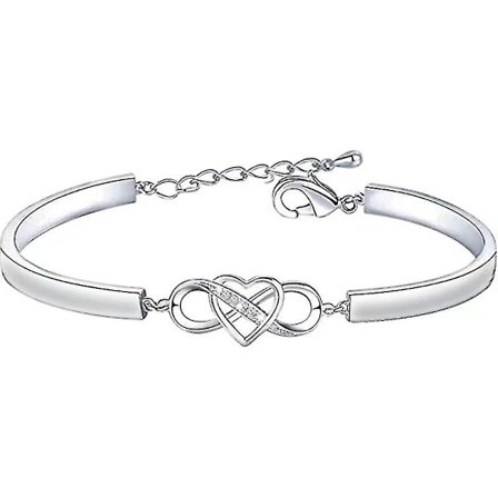Dotter-i-lagens gåva Armband: Infinity Love Heart Armband för dotter-i-lagen [xh] fe