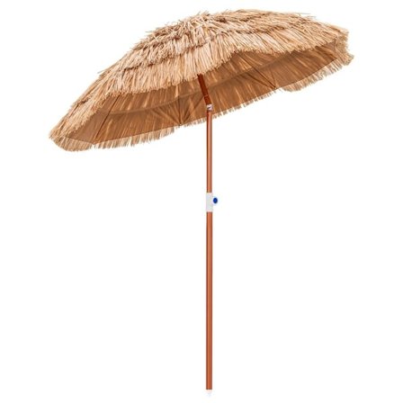 Hawaii strandparaply med bæretaske & vippedesign bordparaply 175 cm