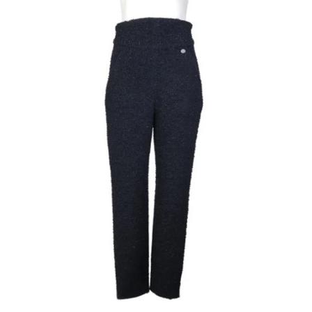 Chanel Vintage, Pre-owned Wool bottoms Zwart, Dames, Maat:S,Polyamide