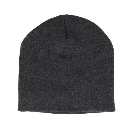 Beechfield - Grå traditionalbeanie Beanie - Original Pull-On Charcoal Beanie @ Hatstore