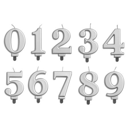 Kakelys Tall Metallic Sølv