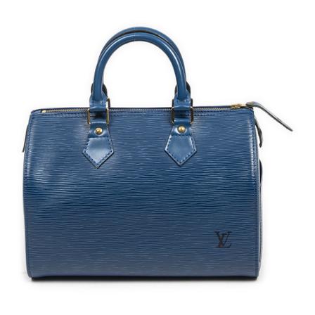 Louis Vuitton Vintage Pre-owned Tas Speedy 25 , Blauw , Dames , Maat: ONE Size Vintage Tassen