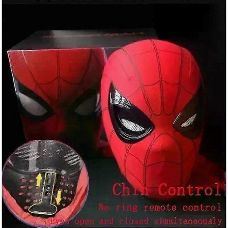 2025 Hämähäkkimies elektroninen naamio, Miles Morales Cosplay päähine, liikkuvat silmät kaukosäätimellä, 1:1 mittakaavan keräilylahjalelu