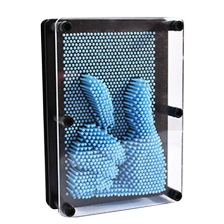 Fingeravtrykk Painting Pin Art Board Himmelblått