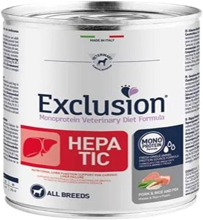 Exclusion Monoprotein Veterinary Formula Hepatic Cibo Umido