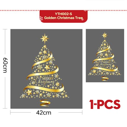 Joulukuusi-ikkunatarrat lasille, joulukoristeet, kodin koristeet, loma, joulu