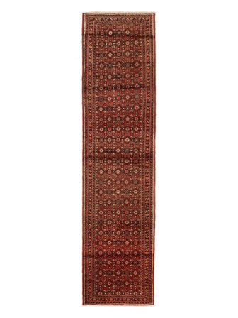 Hosseinabad Rug Oriental Runner Dark Red/Black (Wool, Persia)