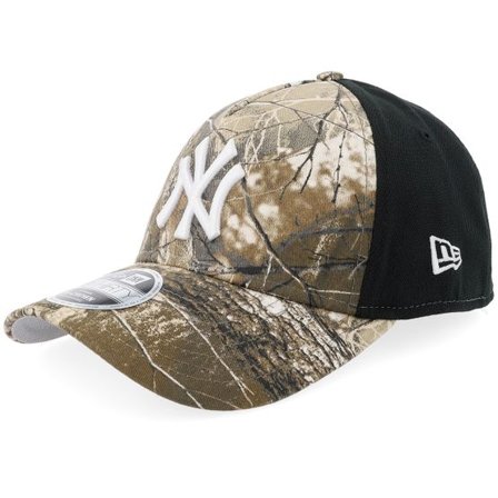 New Era - MLB Camo flexfit Keps - New York Yankees 39THIRTY Poly Real Tree/Black A-Frame Flexfit @ Hatstore
