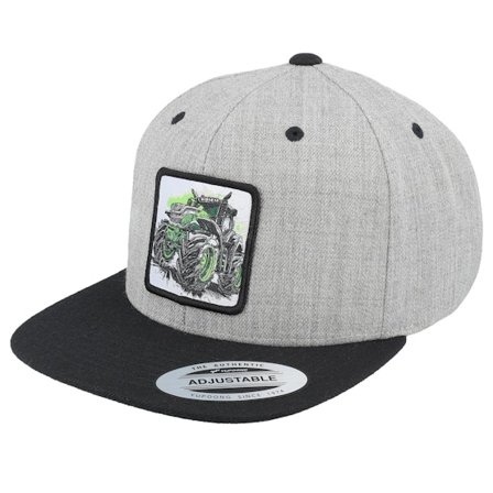 Kiddo Cap - Grau snapback Cap - Kids Extreme Tractor Grey/Black Snapback @ Hatstore