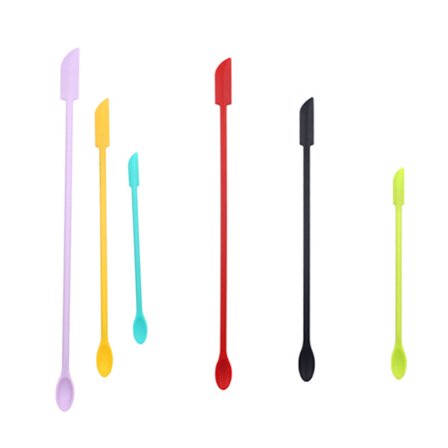 Mini Spatel Sæt til Kosmetik & Køkken, Ikke-Giftige Silikoneskrabere, Fleksible til Glas & Smalle Rum, Genanvendelige Skønhedsværktøjer, 6 stk.