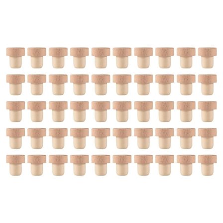 50 kpl Viinipullon Korkki T-muotoiset Korkkitulpat Viinikorkkiin Uudelleenkäytettävät Viinikorkit Puiset ja