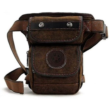 Drop Leg Bag til mænd, lårpung, motorcykel, taktisk militær canvas bæltetaske