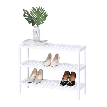 Bambuinen kenkäteline – 3-tasoinen, tilaa säästävä muotoilu