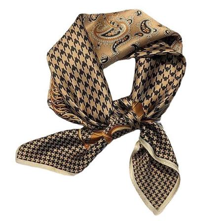 Huvudband i satin, silkeskänsla, bandana, boho-huvudscarf för kvinnor och flickor ST-1